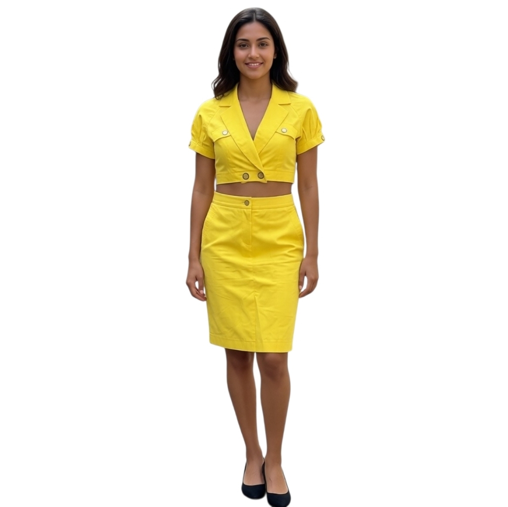 Kaprize Crop Blazer and Skirt